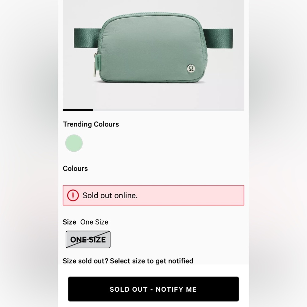 Lululemon everywhere belt bag crater blue 1L - Picture 5 of 5